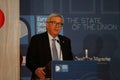 Italy, The State of the Union, Florence Palazzo Vecchio, Jean Claude Juncker speaks in Florence.