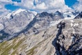 Italy, Stelvio National Park. Famous road to Stelvio Pass in Ortler Alps