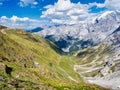 Italy, Stelvio National Park. Famous road to Stelvio Pass in Ortler Alps