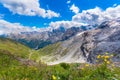 Italy, Stelvio National Park.Famous road to Stelvio Pass in Ortler Alps.Alpine landscape