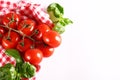 italy still life tomatoes basil Royalty Free Stock Photo