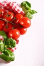 italy still life tomatoes basil Royalty Free Stock Photo