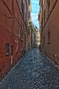 Italy. Streets of Trastevere in Rome. Italy