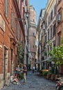 Italy. Streets of Trastevere in Rome. Italy