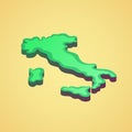 Italy â stylized 3D map