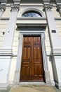 Italy sumirago church the old entrance mosaic sunny