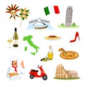 Italy symbols and icons