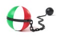 Italy tied to a Ball and Chain