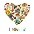 Italy Touristic Poster Royalty Free Stock Photo