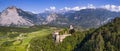 Italy travel destinations. Famous medieval castle Madruzzo in Trentino Alto Adige region province of Trento.