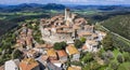 Italy travel and landmarks. Capalbio - charming small traditional top hill village (borgo) in Tuscany. Royalty Free Stock Photo