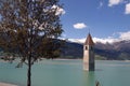 Italy, Trentino Alto Adige region, the Resia Lake.