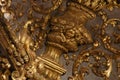 Italy Turin royal palace Palazzo Madama golden detail of roof Medusa head