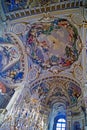 Italy Turin royal palace Stupinigi famous Great Hall dome Royalty Free Stock Photo