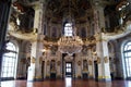 Italy Turin royal palace Stupinigi famous Great Hall , the largest privae round room in baroque style