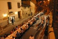 Italy,Tuscany,Florence, The Bagno a Ripoli village, dinner for the road