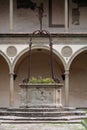 Italy,Tuscany,Florence,cloister of Santa Croce church.