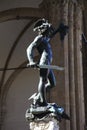 Italy, Tuscany, Florence,the Perseo statue of Benvenuto Cellini. Royalty Free Stock Photo