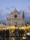 Italy, Tuscany, Florence, the Santa Croce square.