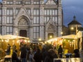 Italy, Tuscany, Florence, the Santa Croce square.