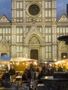 Italy, Tuscany, Florence, the Santa Croce square.