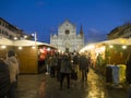 Italy, Tuscany, Florence, the Santa Croce square.