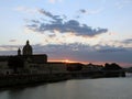 Italy, Tuscany, Florence, sunset over