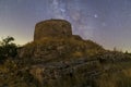 Italy Tuscany Grosseto, Mount Amiata Arcidosso, the milky way seen from the hermitage of Monte Labbro, David Lazzaretti Royalty Free Stock Photo