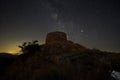 Italy Tuscany Grosseto, Mount Amiata Arcidosso, the milky way seen from the hermitage of Monte Labbro, David Lazzaretti Royalty Free Stock Photo