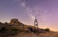 Italy Tuscany Grosseto, Mount Amiata Arcidosso, the milky way seen from the hermitage of Monte Labbro, David Lazzaretti Royalty Free Stock Photo