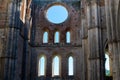 Italy, Tuscany, interior of the San Galgano abbey Royalty Free Stock Photo