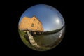 Italy Tuscany Maremma Castiglione della Pescaia Grosseto, natural reserve of Diaccia Botrona, Ximenes, super fish eye Royalty Free Stock Photo