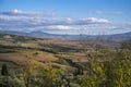 Italy, Tuscany- Sept 27, 2019: Landscape near Pienza Royalty Free Stock Photo