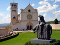 Italy, Umbria, , August 28 2008, visit to the city of Assisi, view of the Basilica of San Francesco