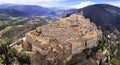 Italy, Umbria region most scenic places. beautifull Medieval village Nocera Umbra Royalty Free Stock Photo