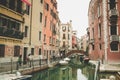 Italy venezia canal bridge