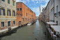 Italy, Venezia typical building facade on the Grand Canal