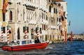 Italy- Venice- A Boat Ambulance Speeding to the Rescue