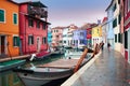 Italy, Venice: Burano Island Royalty Free Stock Photo