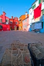 Italy Venice Burano island Royalty Free Stock Photo