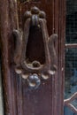 Italy, Venice, CLOSE-UP OF OLD DOOR KNOCKER Royalty Free Stock Photo