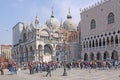 Italy. Venice. Doge's Palace and St Mark's Basilica Royalty Free Stock Photo