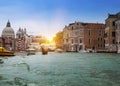 Italy. Venice. Grand Canal with boats Royalty Free Stock Photo