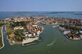 Italy, Venice, Murano Island, aerial view
