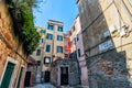 Italy. Venice September 2018. Beautiful traditional secluded Italian street