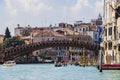 A series of images walking along the canals of Venice, against the backdrop of the architectural landscape of the city.