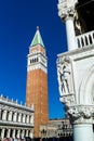 Italy, venice. st. mark's square and campanile Royalty Free Stock Photo