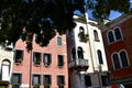 Italy, Venice. Windows in Venice. Buildings and structures in Venice