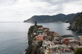 Italy, Vernazza Ã¢â¬â 13 April 2019: The colourful village of Vernazza. Vernazza is one of the five Cinque Terre travel attractions