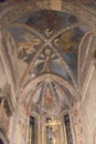 Ceiling frescoes in the upper church San Fermo Maggiore in Verona, Veneto, Italy